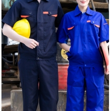 舒圣康 秋季短袖工作服劳保服