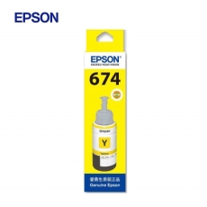 爱普生（EPSON）T6741墨水适用L801/L805/L810/L850/L1800 6744黄 原装